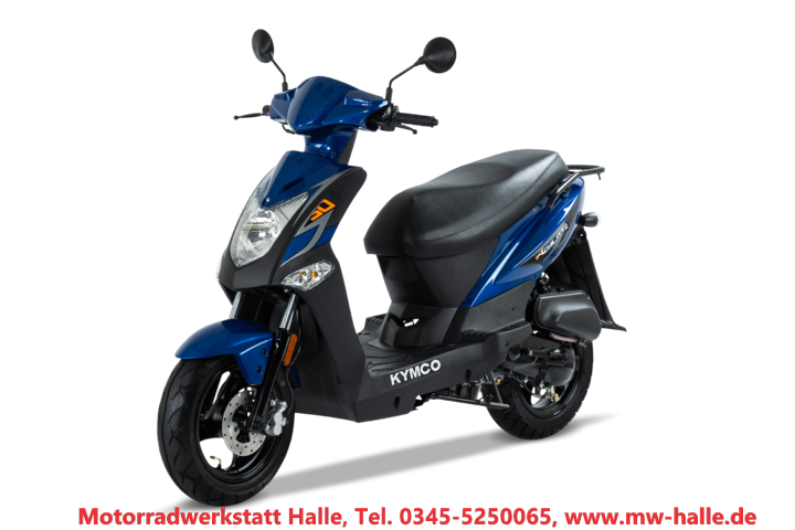 biker-shop24.eu - Kymco Agility 50 E4, blau, Mofa 25 Km/h